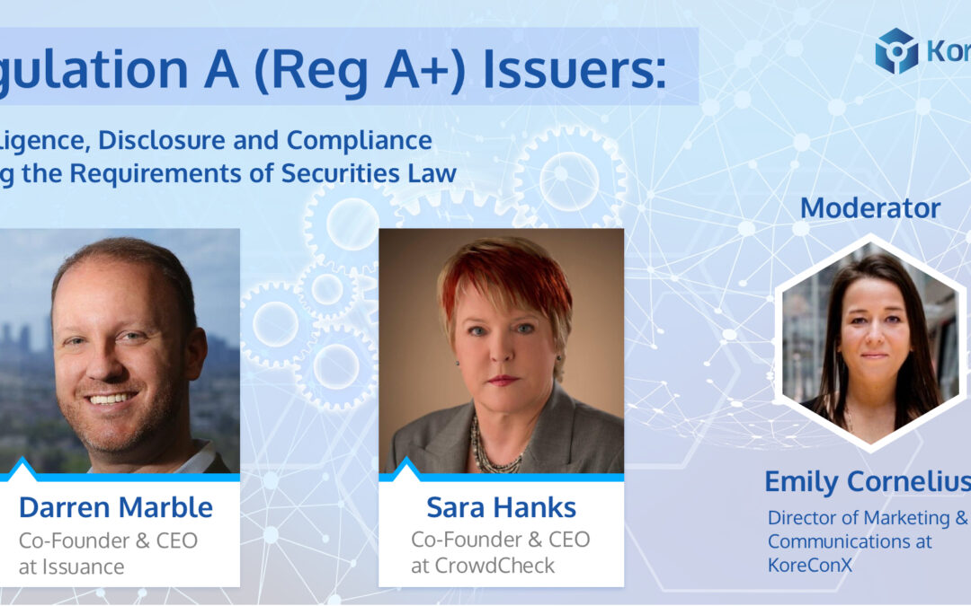 Reg A+ Webinar: Q&A Part I