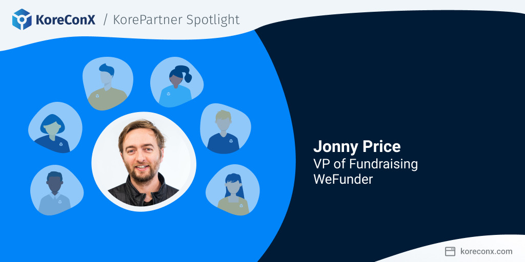 KorePartner Spotlight: Jonny Price, Vice President of Fundraising at Wefunder