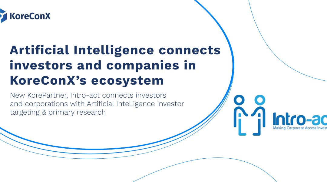 Artificial Intelligence Connects Investors and Companies in KoreConX's Ecosystem